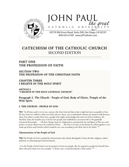 Catechism of the Catholic Church Second Edition