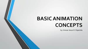 BASIC ANIMATION CONCEPTS By: Anwar Jesus O