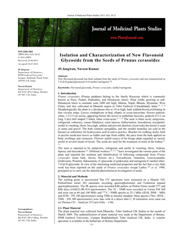 Isolation and Characterization of New Flavonoid Glycoside from The