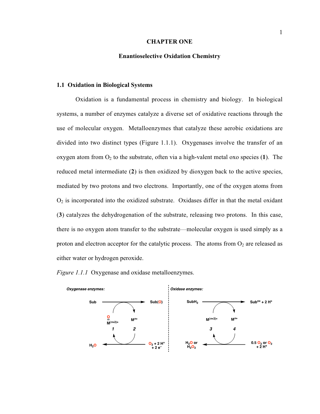 1 CHAPTER ONE Enantioselective Oxidation Chemistry 1.1 Oxidation