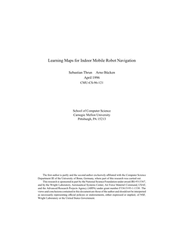 Learning Maps for Indoor Mobile Robot Navigation