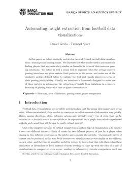 Automating Insight Extraction from Football Data Visualizations