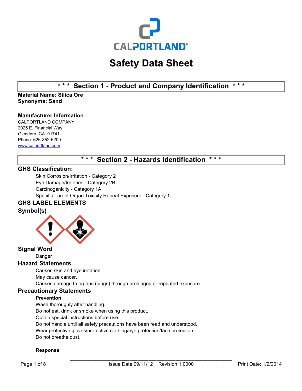 Safety Data Sheet