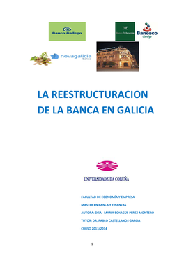 La Reestructuracion De La Banca En Galicia