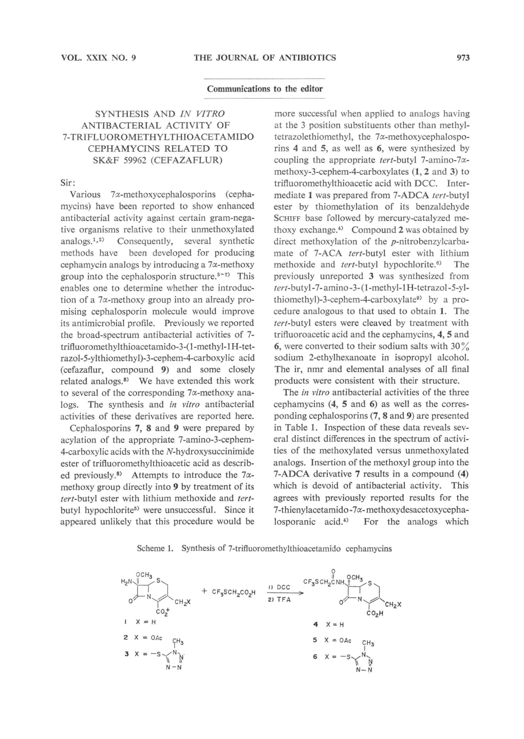 Sk&F 59962 (Cefazaflur)