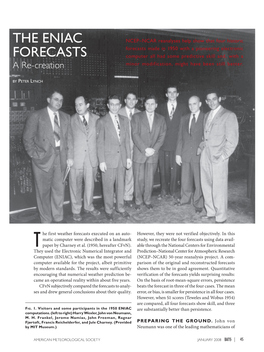 The ENIAC Forecasts