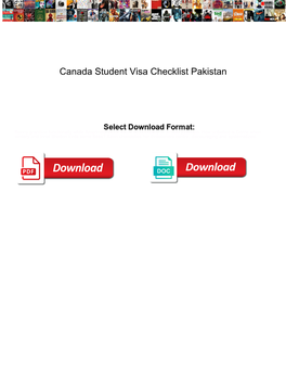 Canada Student Visa Checklist Pakistan
