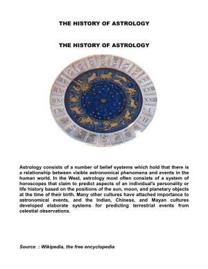 Histroy of Astrology