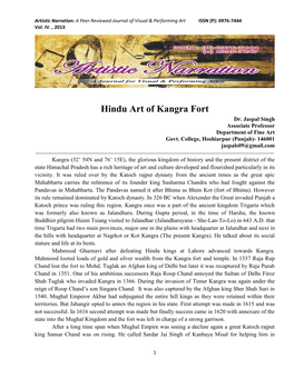 Hindu Art of Kangra Fort Dr