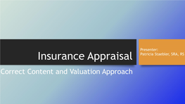 Insurance Appraisal