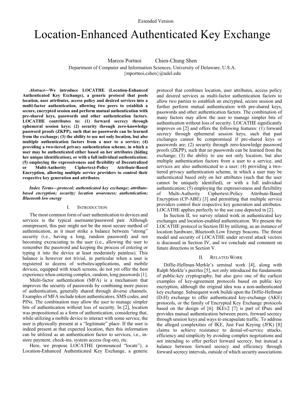 Location-Enhanced Authenticated Key Exchange