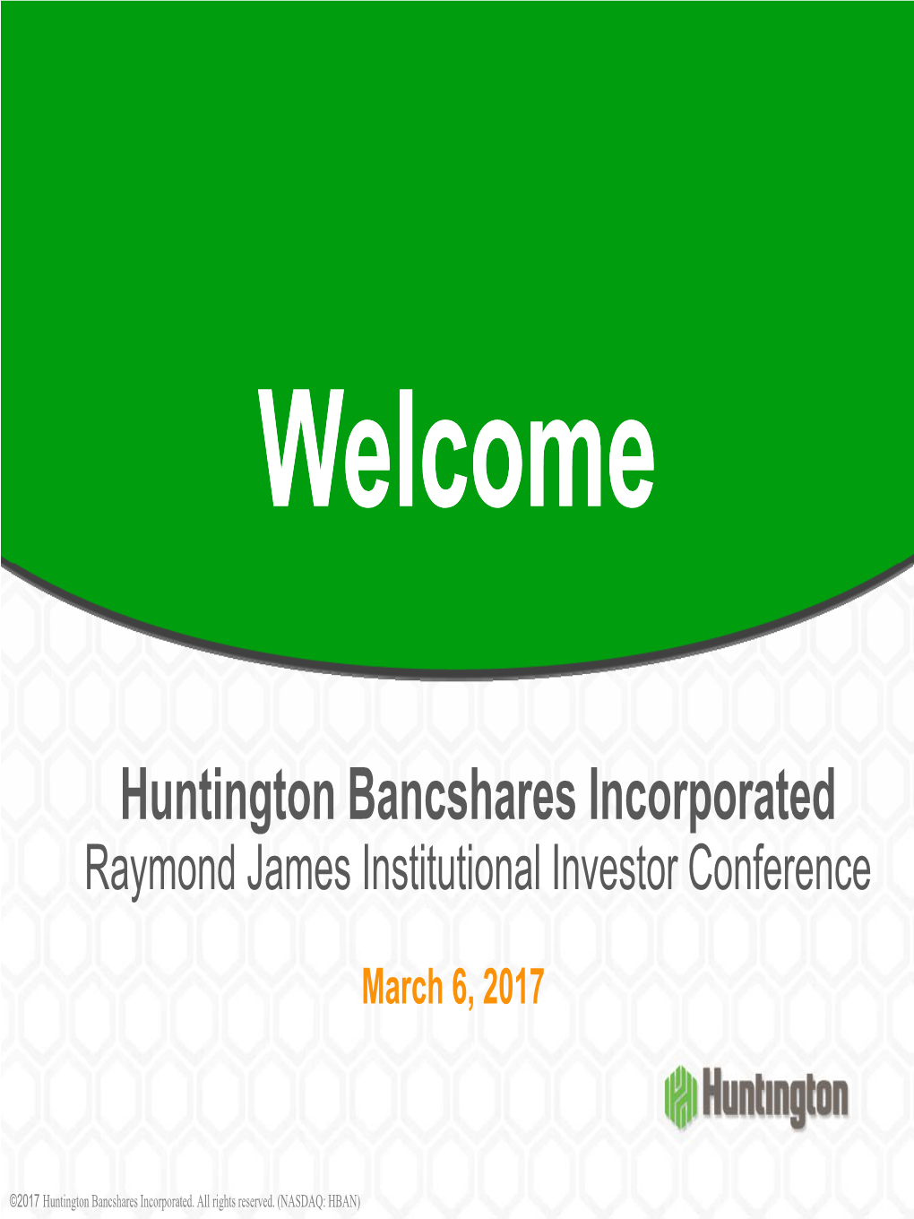 Huntington Bancshares Incorporated Investor Relations