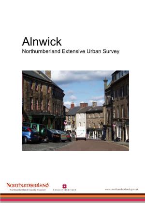 Alnwick Northumberland Extensive Urban Survey