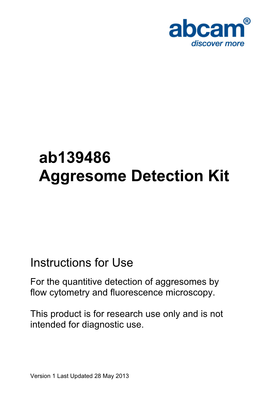 Ab139486 Aggresome Detection Kit
