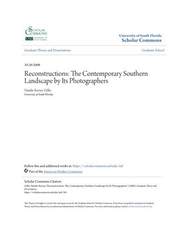 The Contemporary Southern Landscape by Its Photographers