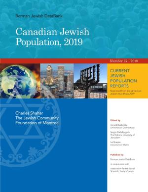 Canadian Jewish Population, 2019