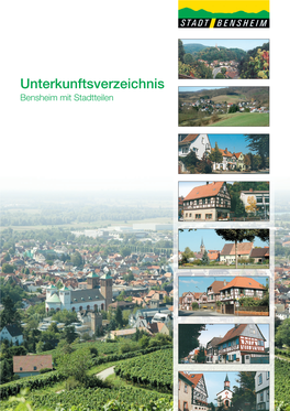 Unterkunftsverzeichnis Bensheim Mit Stadtteilen