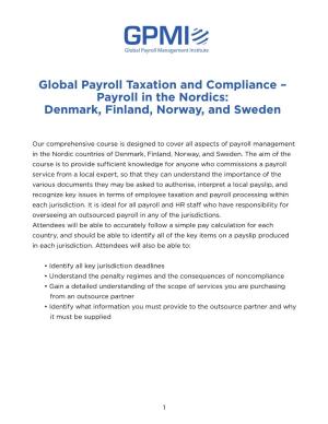 Payroll in the Nordics: Denmark, Finland, Norway, and Sweden