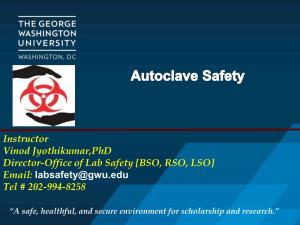 Principles of Autoclave Operation