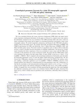 Cosmological Parameter Forecasts by a Joint 2D Tomographic Approach to CMB and Galaxy Clustering