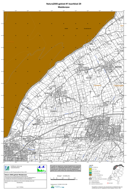 Natura2000-Gebied #1 Kaartblad 29 Waddenzee