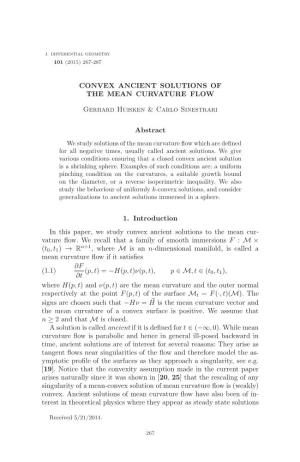 Convex Ancient Solutions of the Mean Curvature Flow