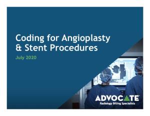 Coding for Angioplasty & Stent Procedures