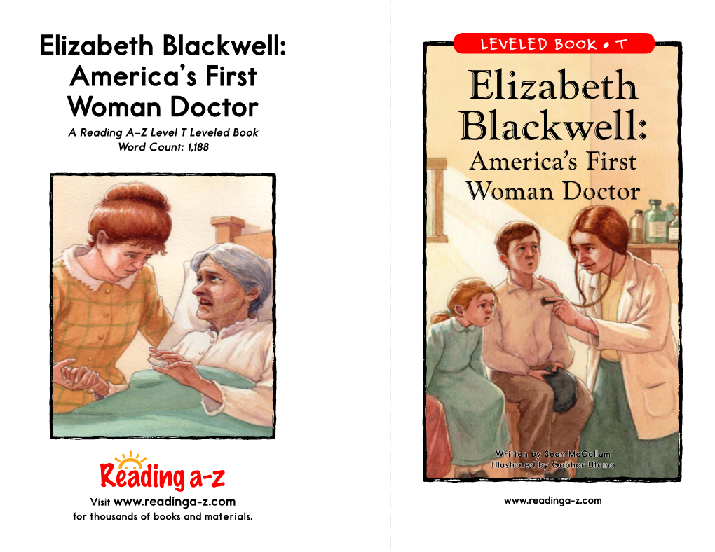 Elizabeth Blackwell: America's First Woman Doctor