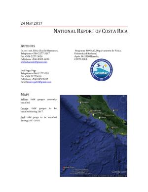 National Report of Costa Rica