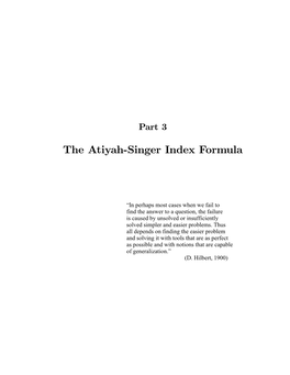 The Atiyah-Singer Index Formula