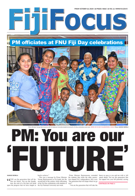 PM Officiates at FNU Fiji Day Celebrations