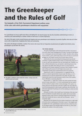 The Greenkeeper and the Rules of Golf