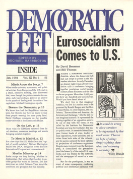 Eurosocialism Comes to U.S