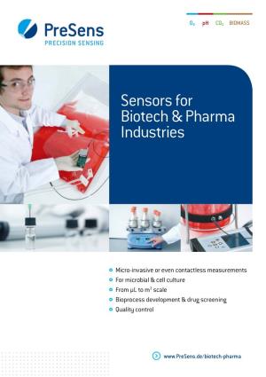 Sensors for Biotech & Pharma Industries