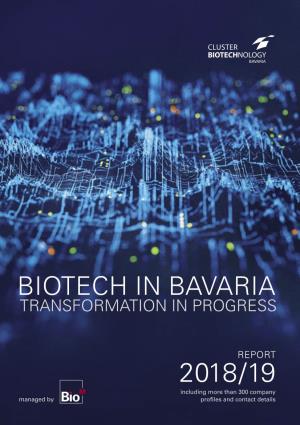 Biotech in Bavaria Transformation in Progress