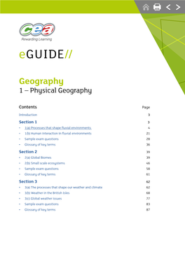 1 – Physical Geography