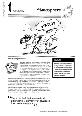 Air Quality Atmosphere Fact Sheet Fact