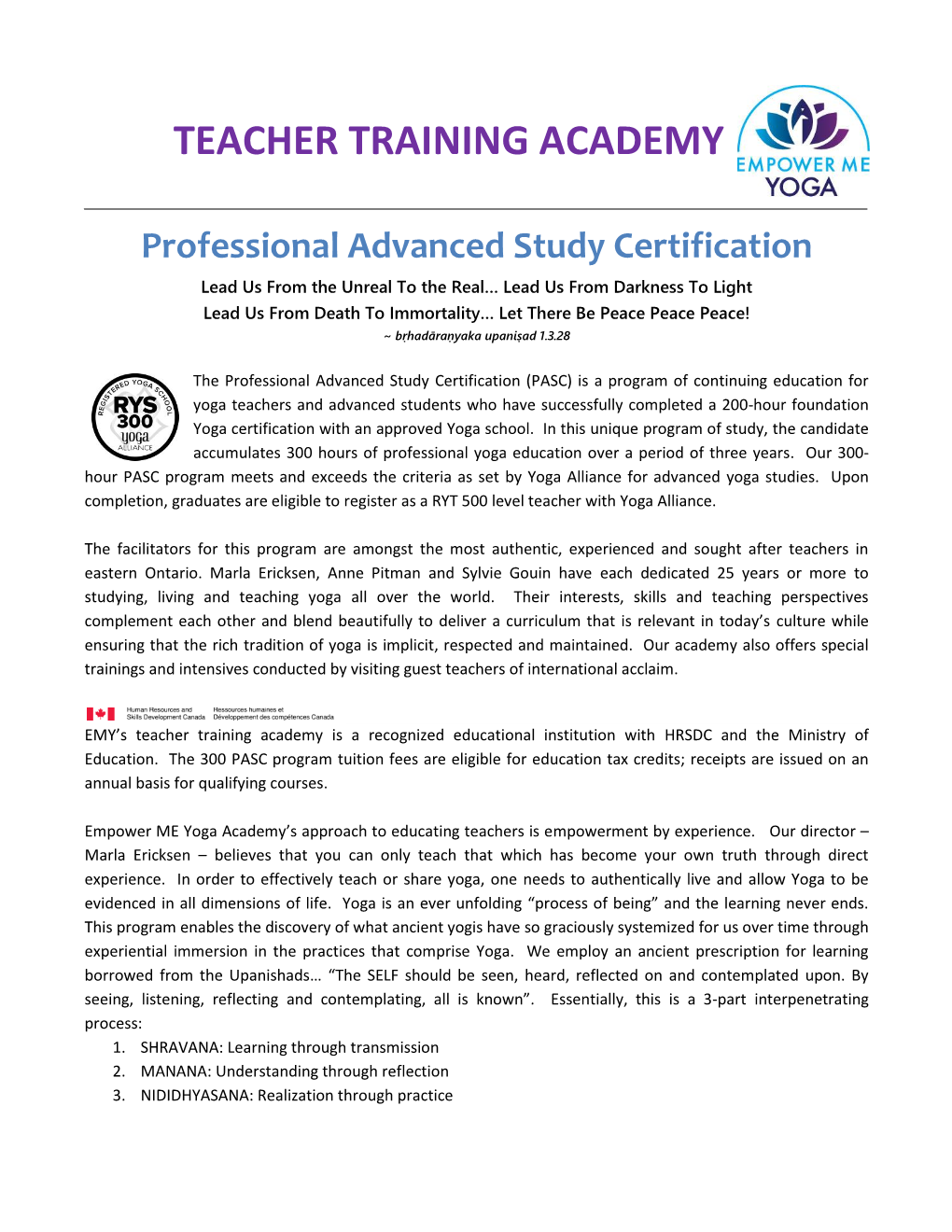 Teacher Training Academy