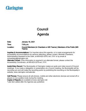 Council Agenda Package