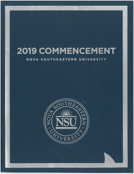 2019 Graduate Commencement Ceremony Program