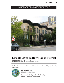 Lincoln Avenue Row House District 1928-1936 North Lincoln Avenue