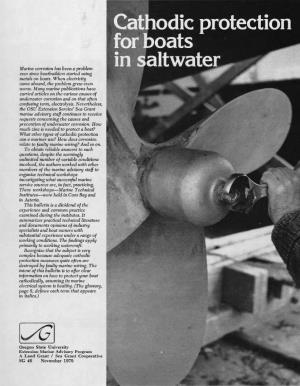 ^G Cathodic Protection for Boats ^ in Saltwater