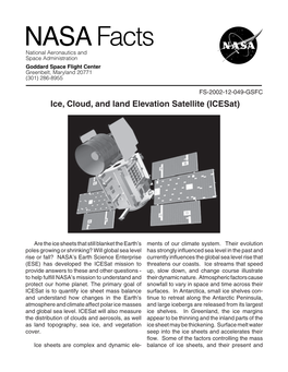 Ice, Cloud, and Land Elevation Satellite (Icesat)