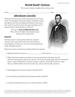 Abraham Lincoln Abraham Lincoln Was One of the Truly Great Men of All Time