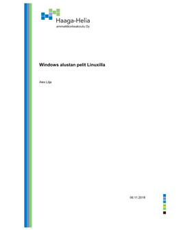 Windows Alustan Pelit Linuxilla