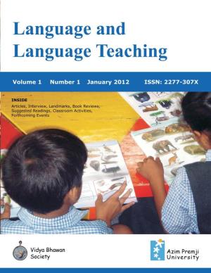 Language and Language Teaching