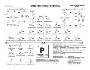 Organophosphorus Chemistry (Kanda, 2019)