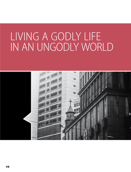 Living a Godly Life in an Ungodly World