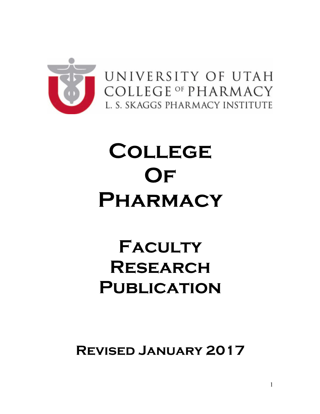 Faculty in Pharmacotherapy