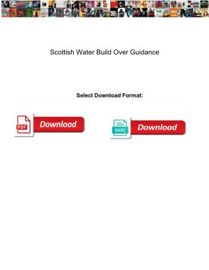 Scottish Water Build Over Guidance